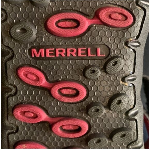 Merrell Womens Sandals Black & Beet Red Size 9 US - Picture 7 of 8